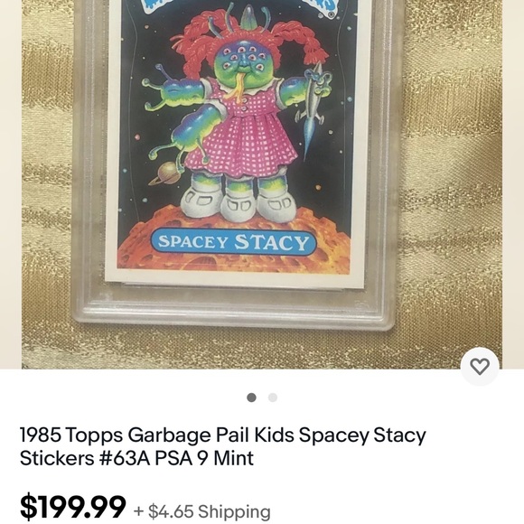 GARBAGE PAIL KIDS. SPACY STACY 63a. 1985 - Picture 5 of 6